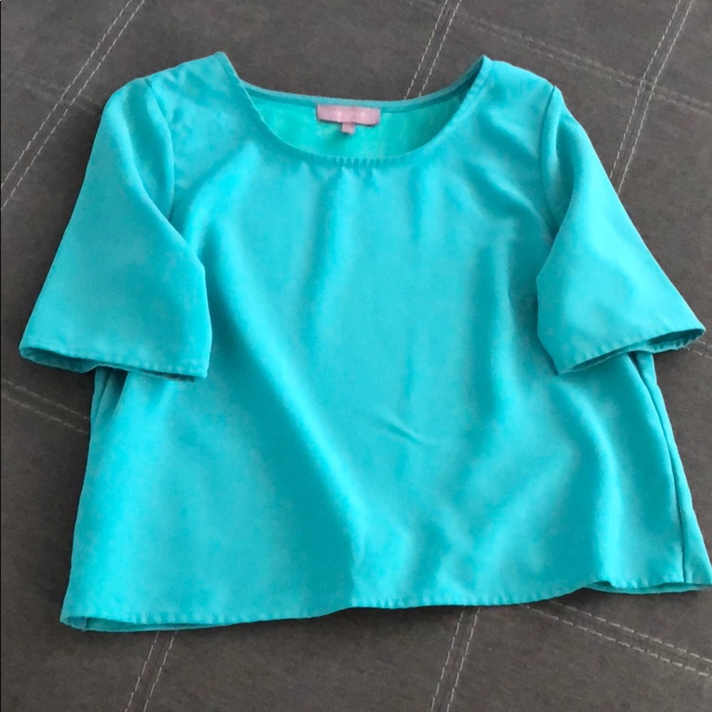 Green blouse